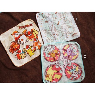 週邊/精靈寶可夢/神奇寶貝/方巾/毛巾/Pokemon Collection/皮卡丘/伊布/一番賞/E賞/diy/口金包