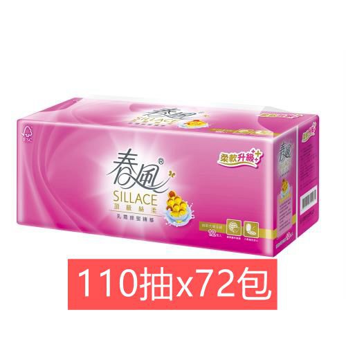 【jp生活購】宅配免運 春風SILLACE乳霜蜂蜜抽取衛生紙110抽x12包x6串