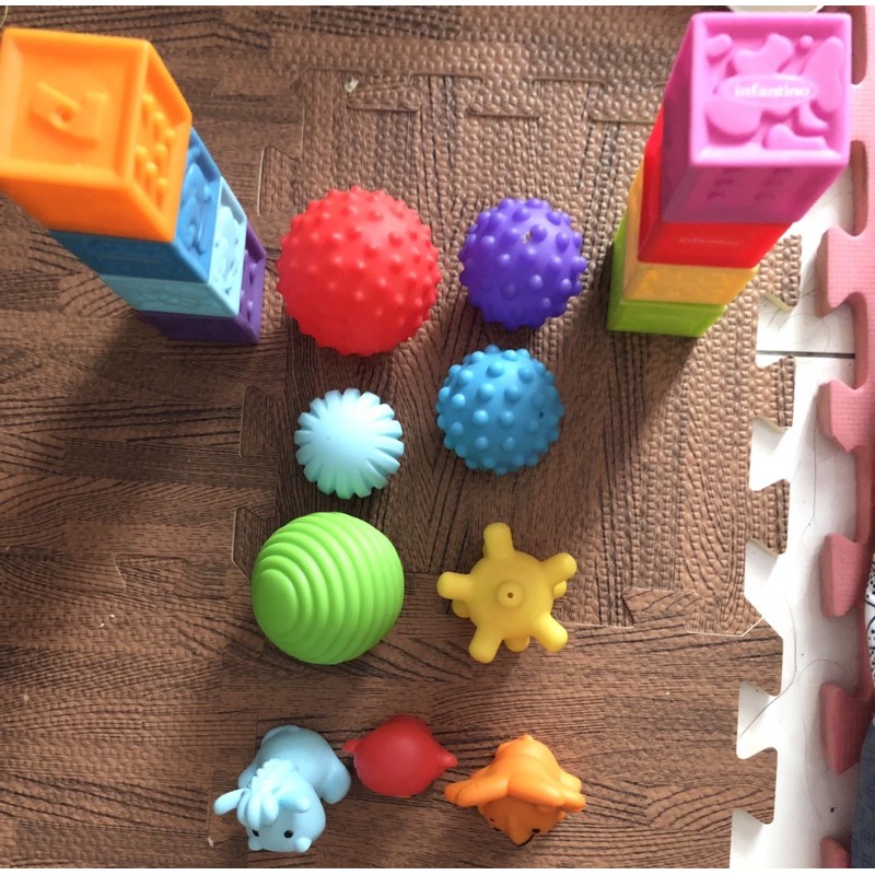 Infantino觸覺玩具 觸感積木 觸覺球 觸覺刺刺球 嬰兒玩具