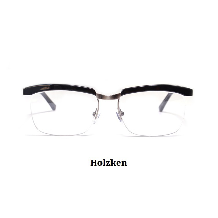 湯姆哈迪 金牌黑幫同款 金牌特務 眼鏡 眉框 半框 手工框 眼鏡架 手工製鏡框(黑銀色)