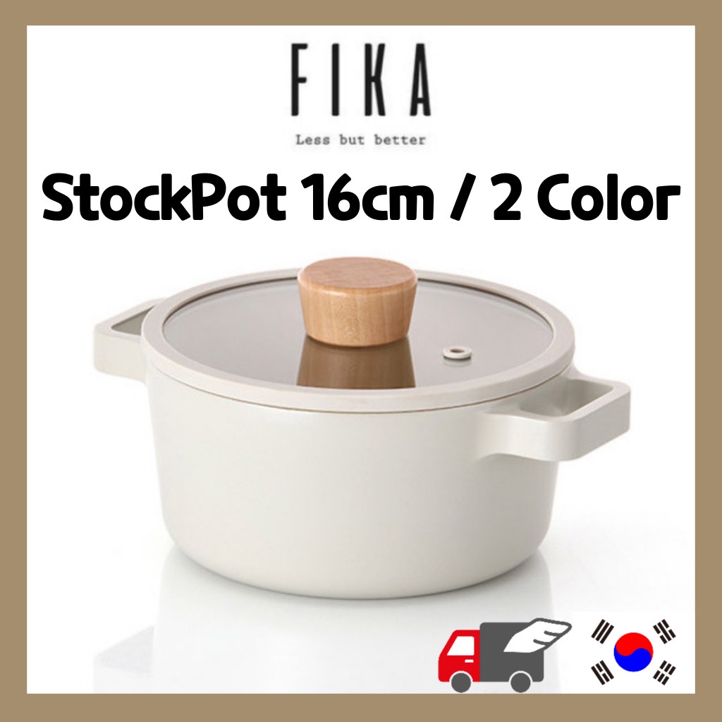 [Fox_Shop] NEOFLAM FIKA StockPot 16cm 帶玻璃蓋 / 2 颜色
