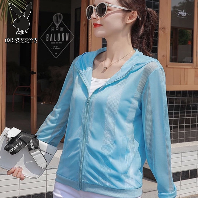 現貨playboy花花公子大碼防曬衣防曬服男女超薄透氣潮流防曬風衣戶運動外男士外套夏季薄款 蝦皮購物