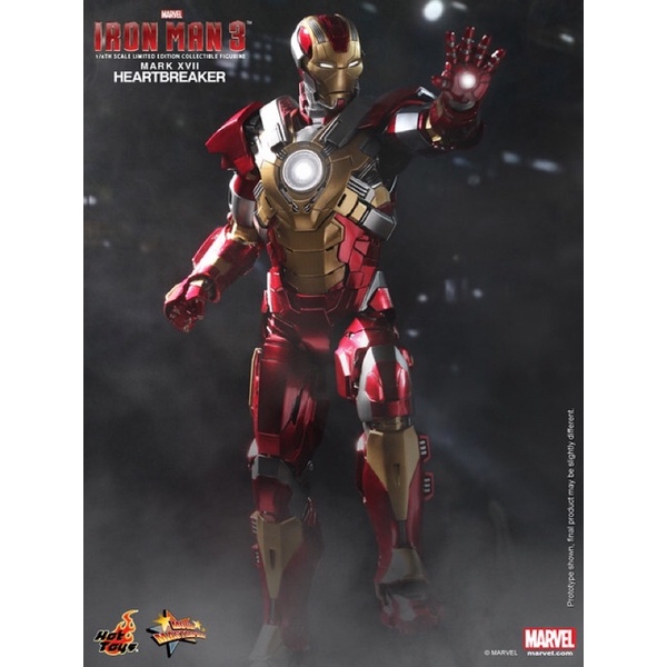 全新現貨！！Hot Toys – MMS212 – 《鋼鐵人3》 Mk17 破心者 馬克17 野獸國 Hot toys