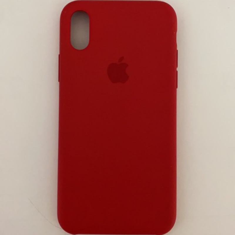 二手原廠 iPhone X 矽膠保護殼 - (PRODUCT)RED