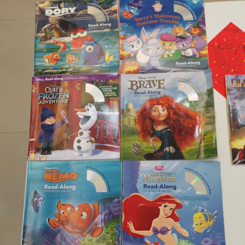 disney pixar read-along storybook and cd 有聲書