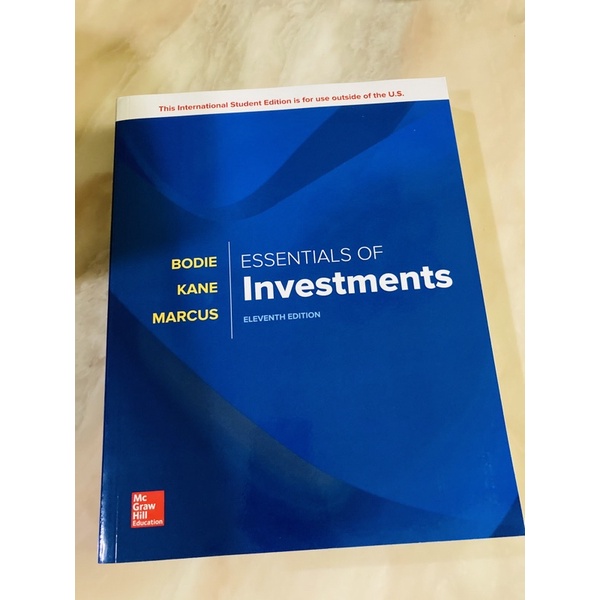 Essentials of Investments 11版 9成5新