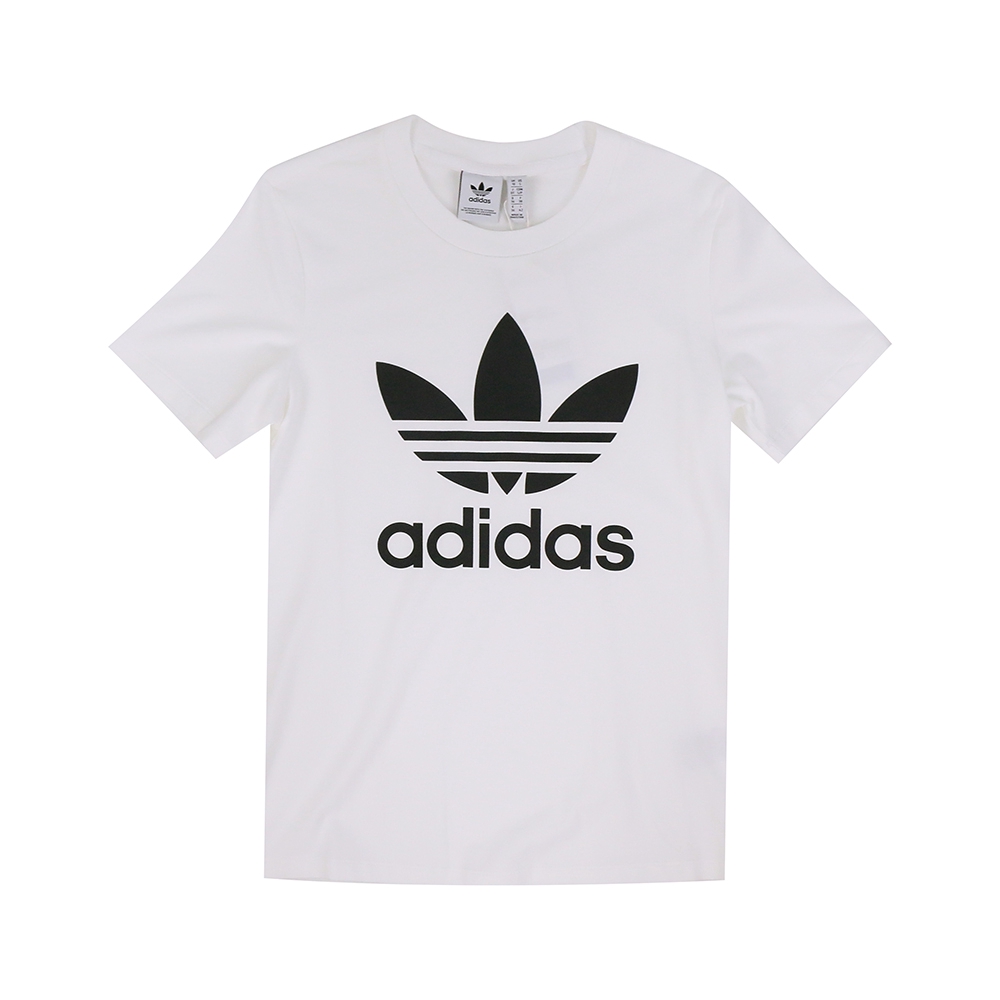 ADIDAS TREFOIL 三葉草LOGO 女短袖上衣 FM3306 白