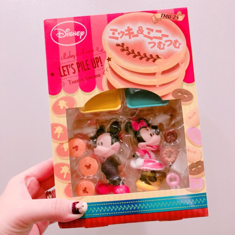 [SnowAngel] 日本正版 現貨 迪士尼 米奇 米妮 鬆餅🥞 甜甜圈🍩 端盤子 疊疊樂 公仔 擺飾