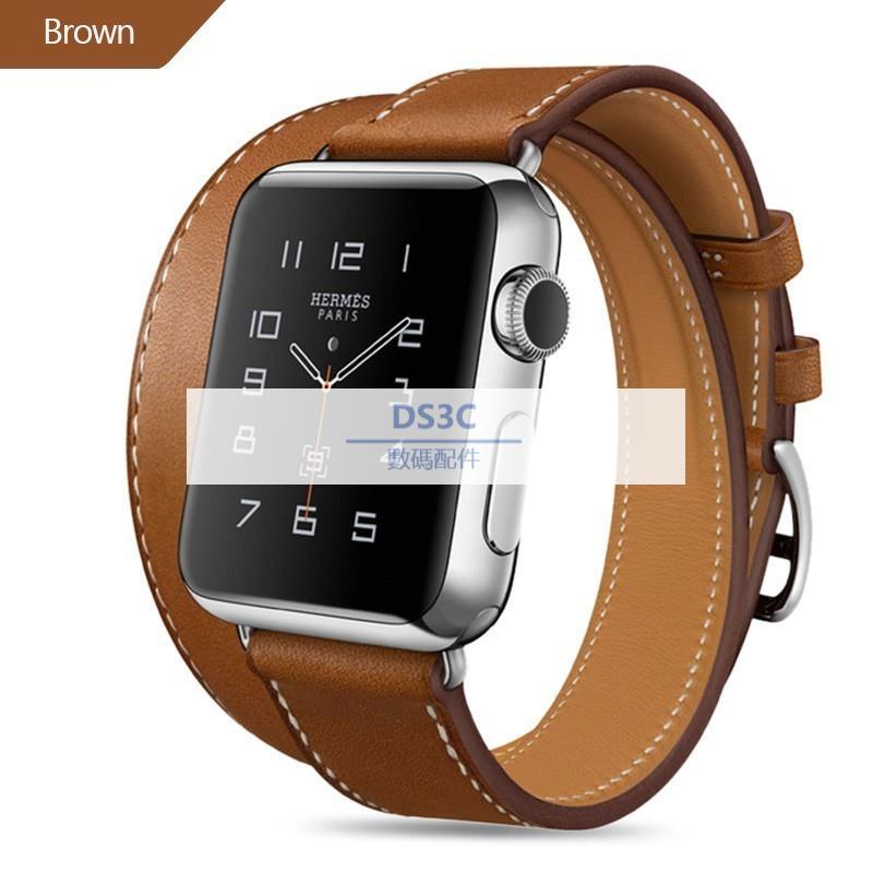 【DS3C配件店】蘋果Iwatch5真皮表帶 蘋果愛馬仕針扣表帶Apple Watch4 40mm/44mm帶替換帶手錶