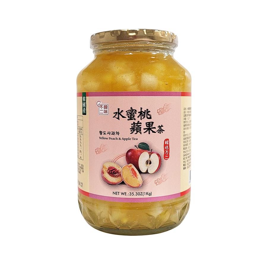 韓味不二-水蜜桃蘋果茶(果醬) 1kg