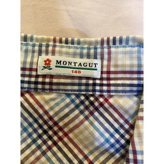 Montagut 男童格紋長襯衫