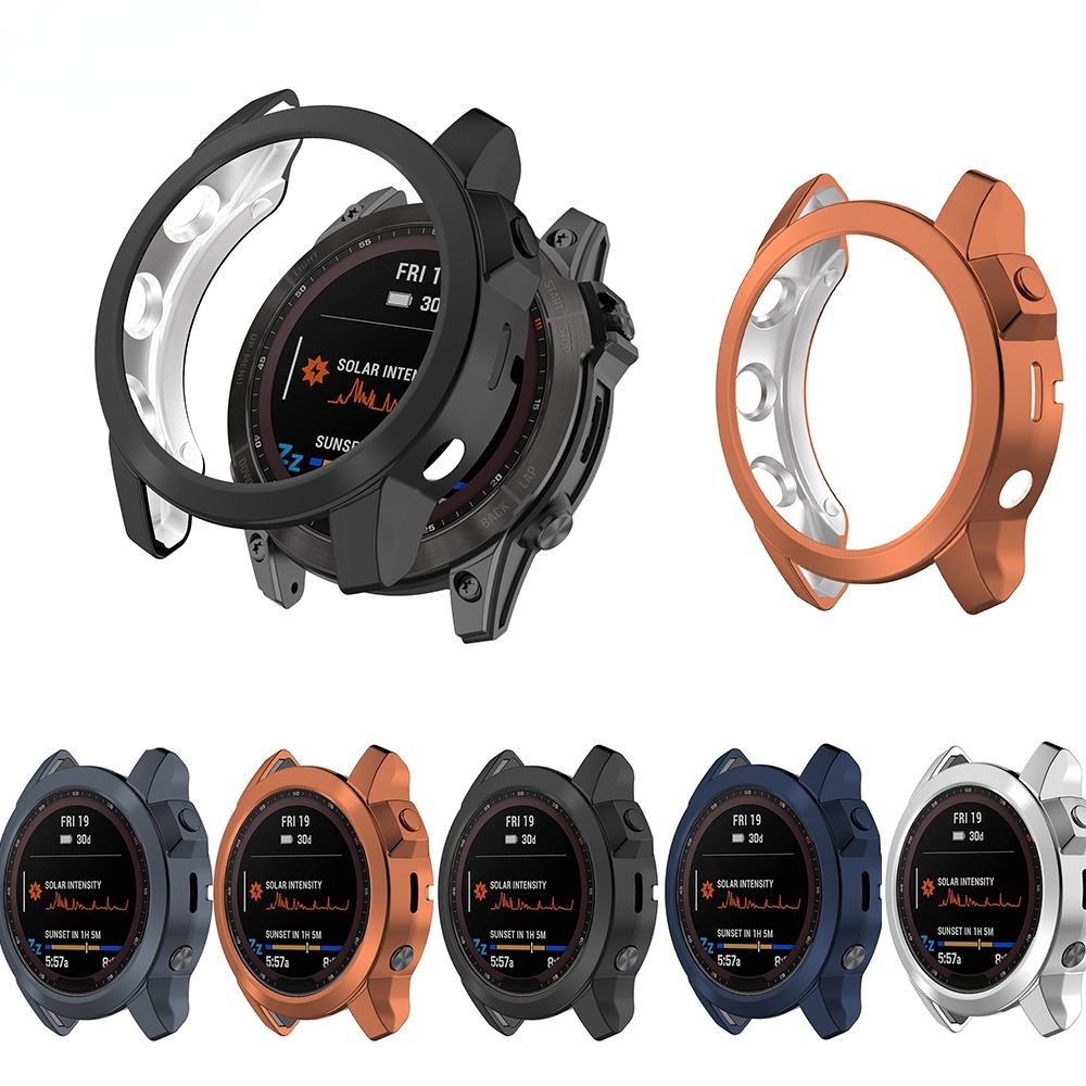 Garmin Fenix 7 藍寶石太陽能 TPU 電鍍錶殼