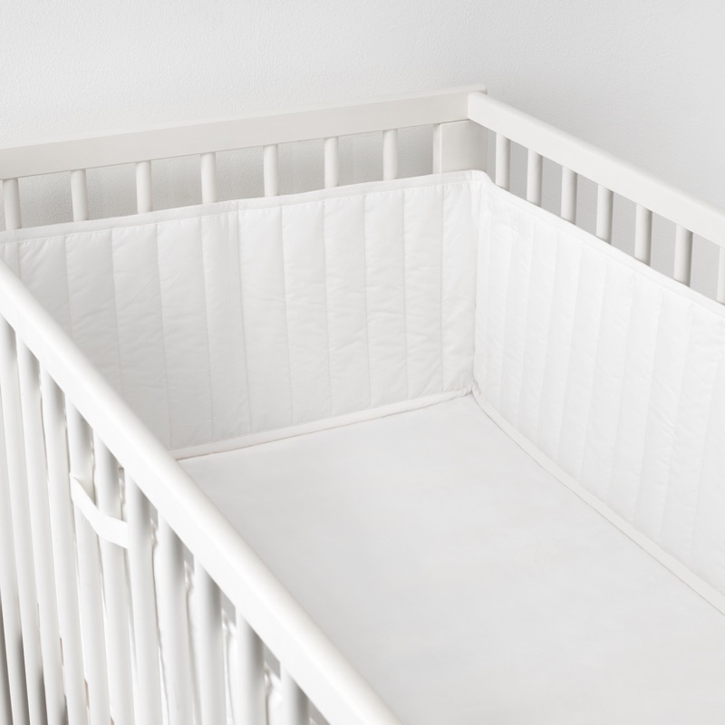 ikea 床欄防護墊 白色 嬰兒床圍欄 嬰兒床護欄 床圍