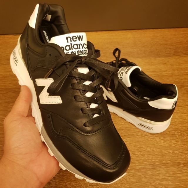 NEW BALANCE M577 FB 高級皮革材質 黑白配色真品 us9.5 made in ENGLAND