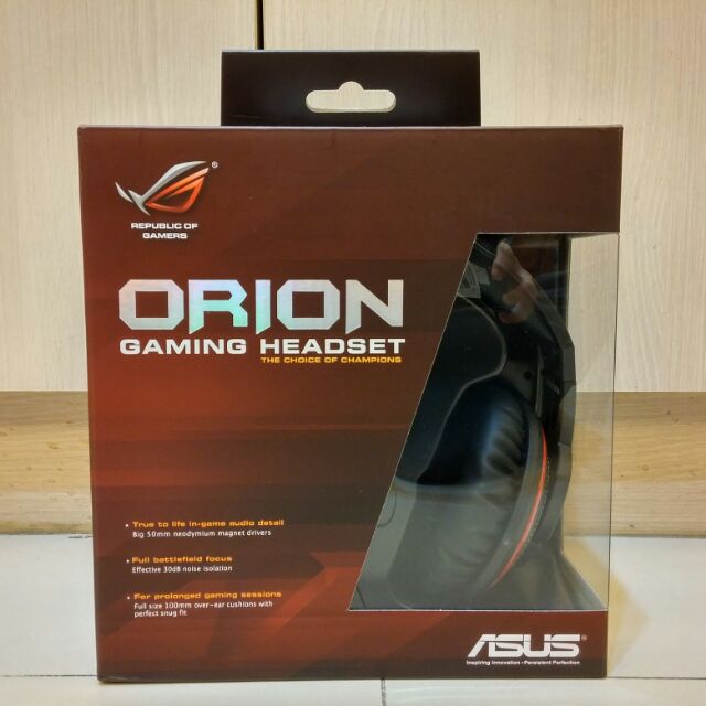 [全新] ASUS ROG ORION 專業電競耳機麥克風