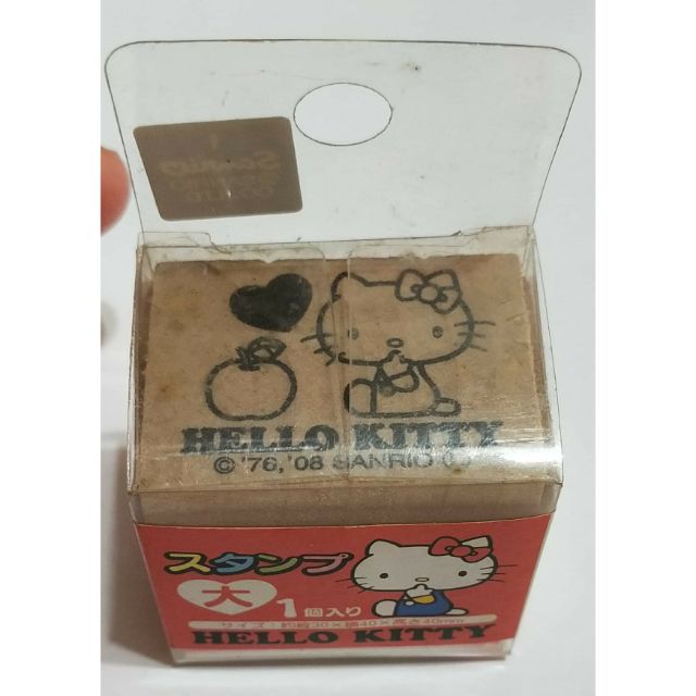 2008 日本限定 kitty 木製印章 $150