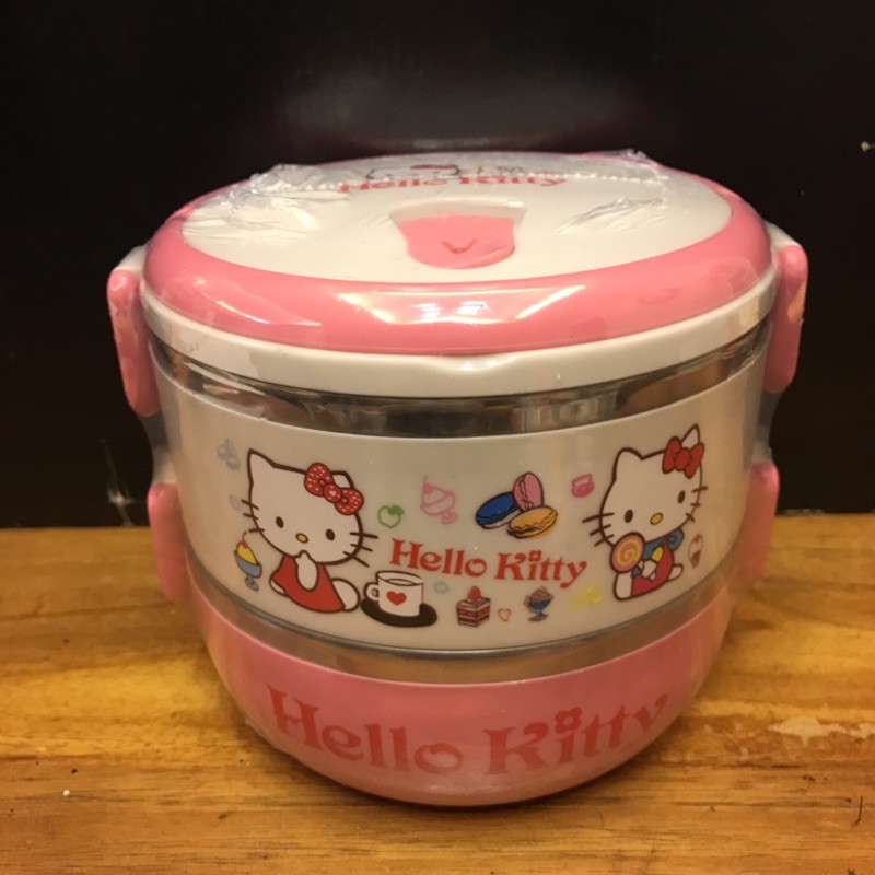 Hello Kitty 不鏽鋼雙層便當盒