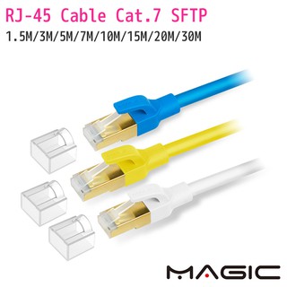 MAGIC Cat.7 SFTP圓線 26AWG光纖 超高速網路線 (專利折不斷接頭) 臺灣製 RJ45網路線 【現貨】