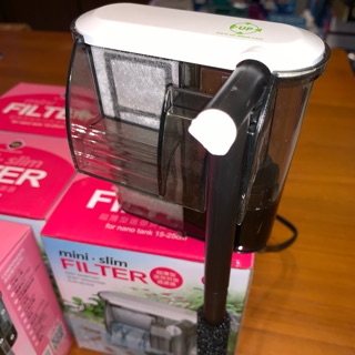 ［水族最便宜送濾材］過濾器 外掛過濾器 雅柏120L/H薄型迷你外掛過濾器 魚缸過濾器-適合15～25公分以下魚缸