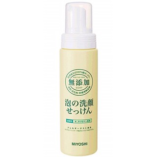 日本進口【MIYOSHI 無添加 泡沫洗面乳 / 無添加洗面乳 / 潔顏乳】 洗臉 200ml