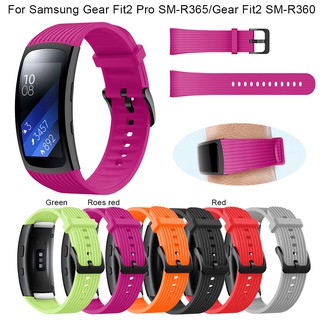 SAMSUNG 三星 Gear Fit2 Pro 錶帶/齒輪適合 2 錶帶替換矽膠運動腕帶手鍊配件