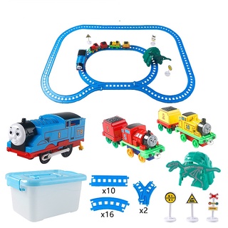 軌道車 兒童玩具 電動 回力 托馬斯 小火車 套裝 兒童益智音樂磁吸小車 托馬斯軌道玩具