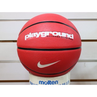 (布丁體育)公司貨附發票 NIKE PLAYGROUND 塗鴉款 籃球 室外專用球 紅色 標準7號尺寸和國小5號尺寸