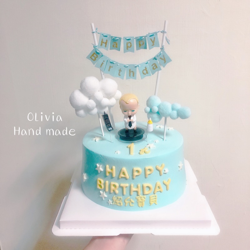 Olivia手作甜點 寶貝老闆公仔蛋糕 生日蛋糕 週歲蛋糕 寶寶慶生 滿月蛋糕 蝦皮購物