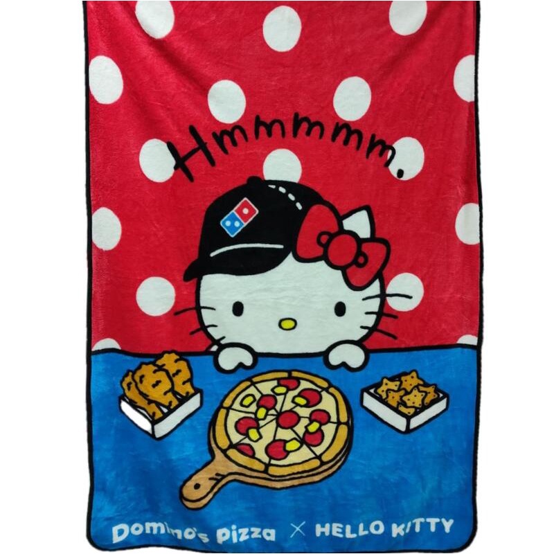 [現貨] Hello Kitty X Domino‘s Pizza凱蒂貓空調毯達美樂披薩聯名蓋毯 電腦午睡毯交換生日禮物