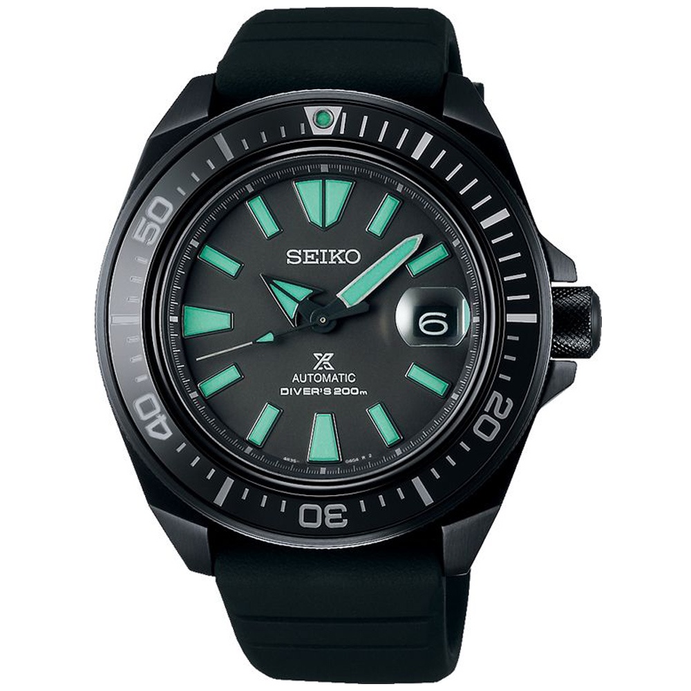 【聊聊甜甜價】SEIKO精工 夜視鏡綠 黑潮限量潛水機械腕錶 (SRPH97K1/4R35-05N0C) SK042
