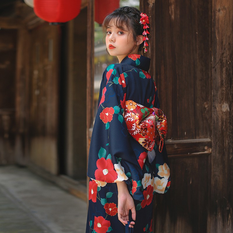 優質新品】冬季新款月下和服新品深藍紅花日系文藝少女和風浴衣日本和服改良和服| 蝦皮購物 優質新品】冬季新款月下和服新品深藍紅花日系文藝少女和風浴衣日本和服改良和服| 蝦皮購物