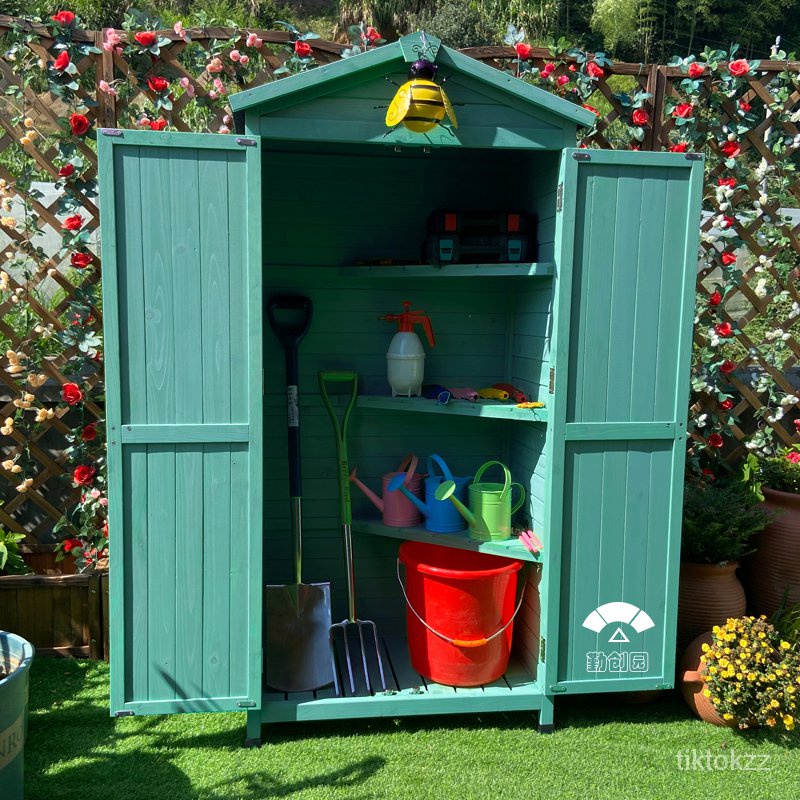 劍豪家居城戶外花園工具移動簡易房子組裝露台收納儲物櫃活動房雜物間組合屋