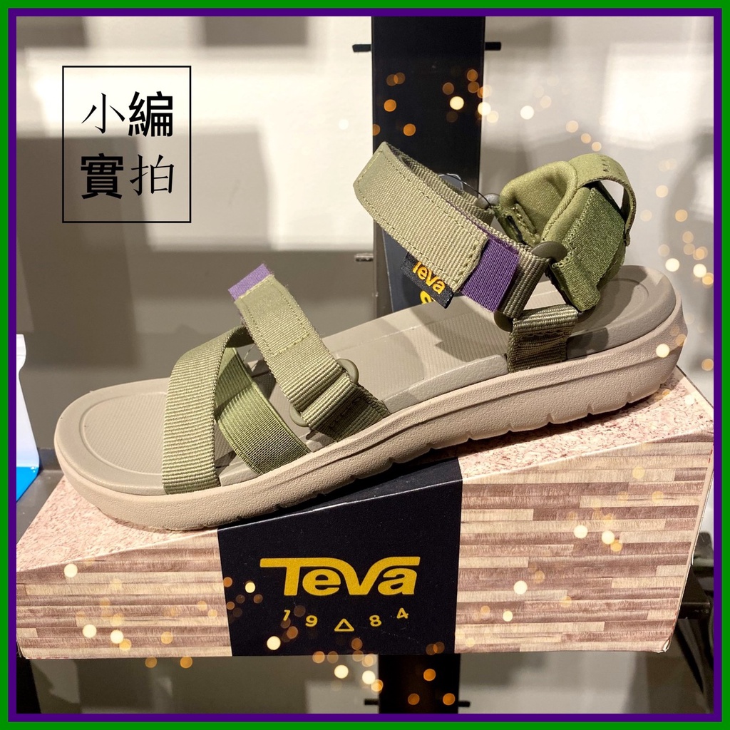 【TEVA】女 Sanborn Mia 穿搭 戶外休閒輕量涼鞋-紫/綠-116650OBNC