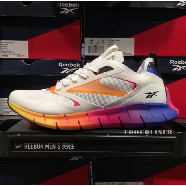 REEBOK ZIG KINETICA HORIZON 男女鞋 休閒鞋 慢跑鞋 運動休閒鞋 彩虹 FZ4632