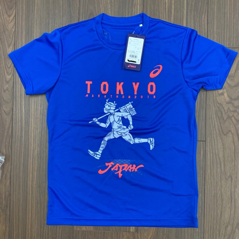 亞瑟士 ASICS 2019 東京馬拉松紀念T 路跑 馬拉松  tokyomarathon size: XS 可議