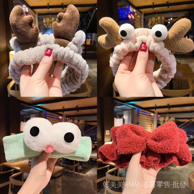 新款束髮帶女洗臉簡約敷面膜頭箍可愛髮箍頭飾髮飾小動物 蝦皮購物