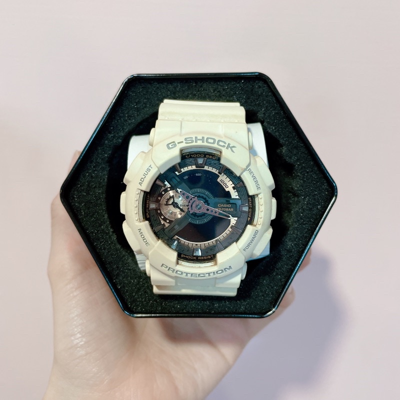 二手 G-shock白金手錶