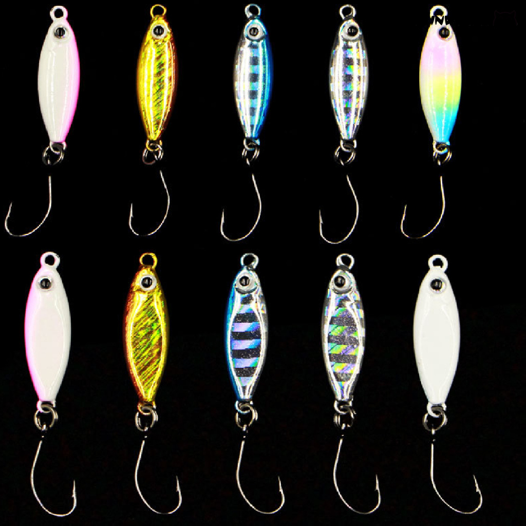 Windycat 釣魚必備 微物釣法小鐵闆單鈎路亞魚路亞仿生魚餌 蝦皮購物