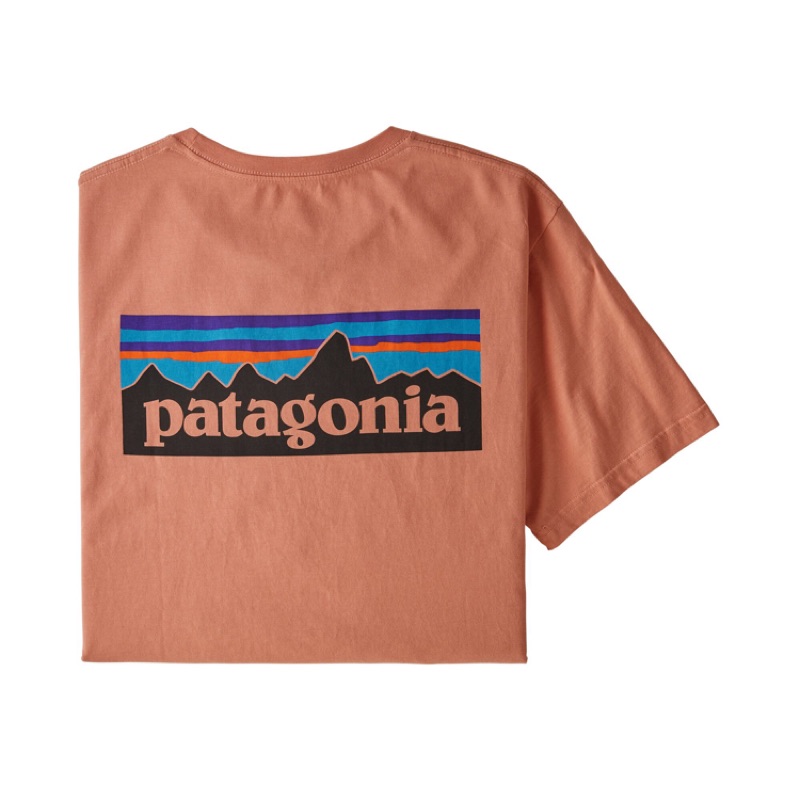 Patagonia conquerors of the useless 大童短袖t 橘紅