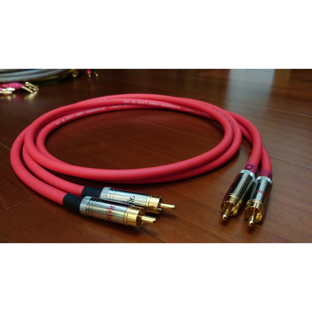 DC cable VD-601A HI-FI RCA 訊號線 鍍金RCA端子 一對 各１M (公尺) 喇叭 音響 擴大機