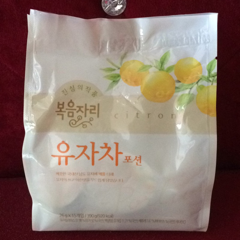 韓國鮮果園柚子茶隨身包（15顆/袋）