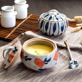 【現貨】居家家家用陶瓷帶蓋湯盅燉鍋隔水蒸蛋盅湯鍋煲湯內膽燉罐湯煲燕窩小燉盅