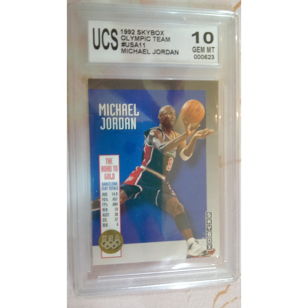 Michael Jordan MJ 1992奧運特卡鑑定10級 USA 11