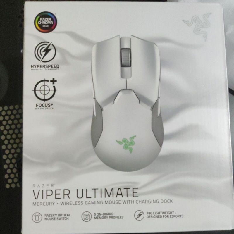 Razer  Viper Ultimate Wireless  毒蝰 終極版 水銀  白   公司貨 雷蛇