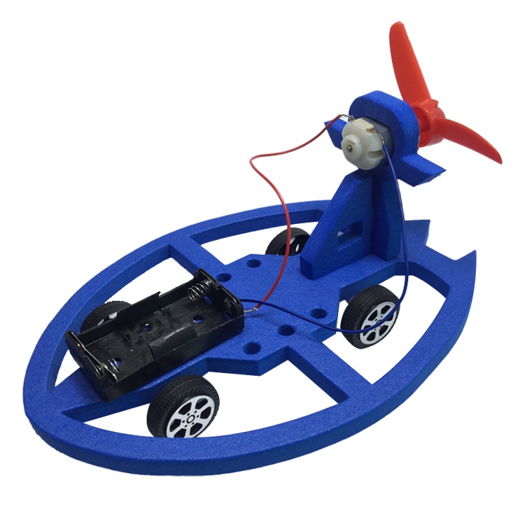 創意科技小製作DIY幼兒園科學實驗空氣小車風力車小發明益智玩具