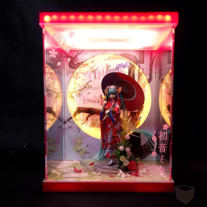 《Yao 挖寶趣》Stronger  初音未來 MEIKO 花色衣 1/8 PVC公仔 專用展示盒