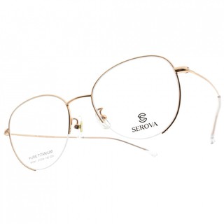 SEROVA 光學眼鏡 SP291 C01 俏皮造型細框款-金橘眼鏡