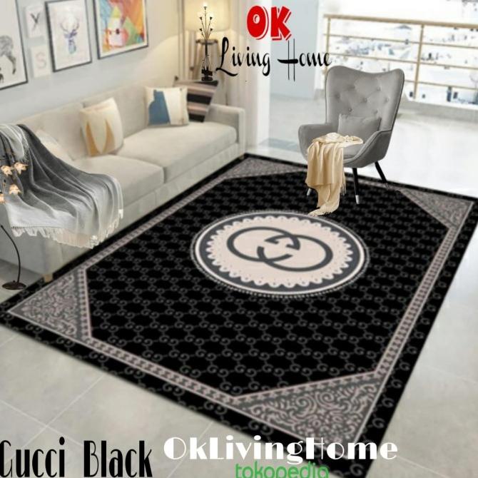 地板地毯地毯地毯地毯 160X210 Gucci 黑色地毯