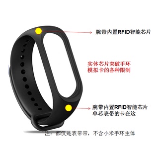 【台灣現貨~隔日到貨】適用 NFC 門禁卡 IC+ID 雙頻支援 小米手環3/4/5/6/7代 替換錶帶 (非貼片)