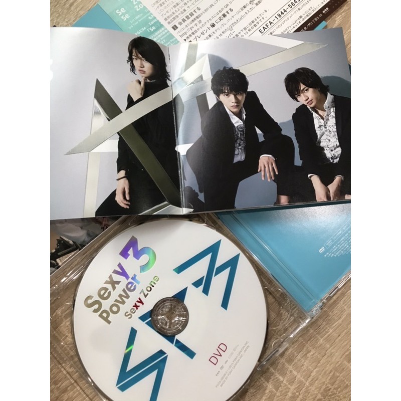 Sexy Zone 日版第三張專輯中島健人x菊池風磨x佐藤勝利Sexy Power 3 CD+ 